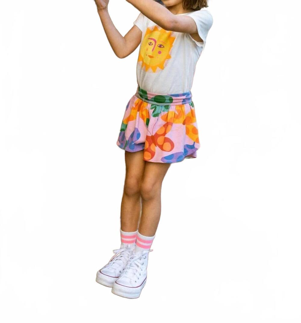 NEW TEA COLLECTION sporty petal shorts in butterfly spot